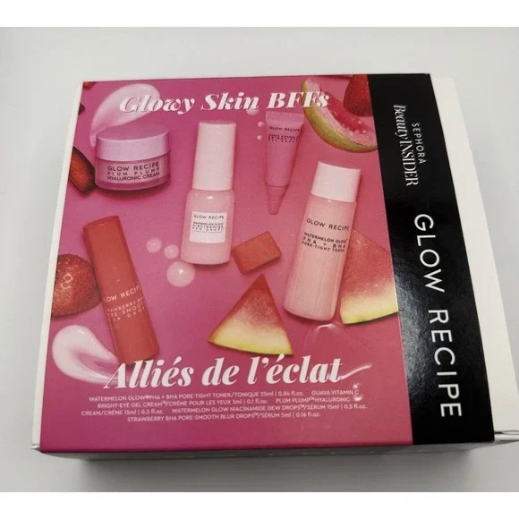 Glow Recipe • Glowy Skin BFFs • Sephora Beauty Insider 5 Piece Set NIB • Drops - Picture 3 of 6